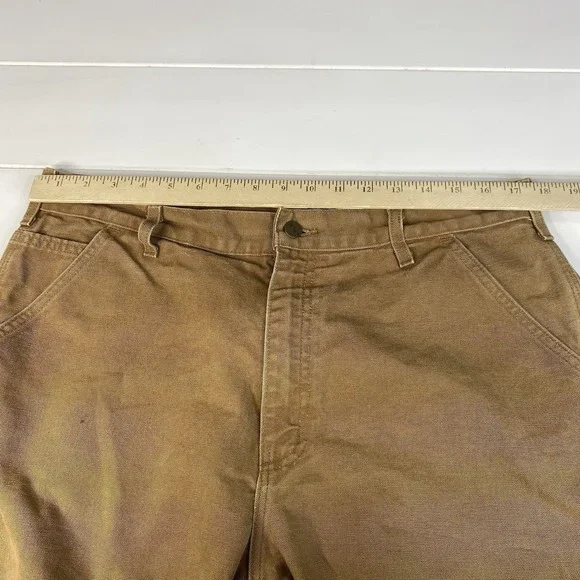 Vintage Carhartt B11 BRN Carpenter Pants‎ Mens SZ 36x32 Canvas Union Made In USA - Picture 9 of 16